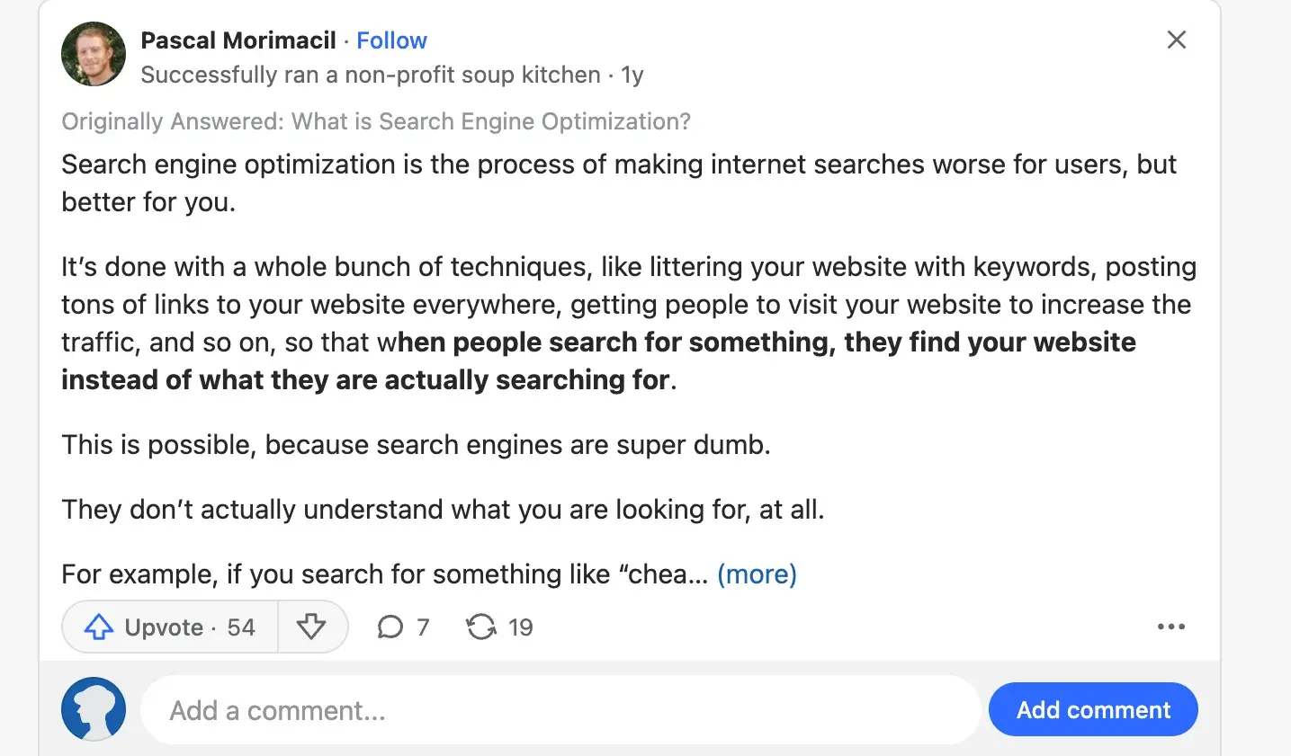 what is seo and how does it work – quora discussion