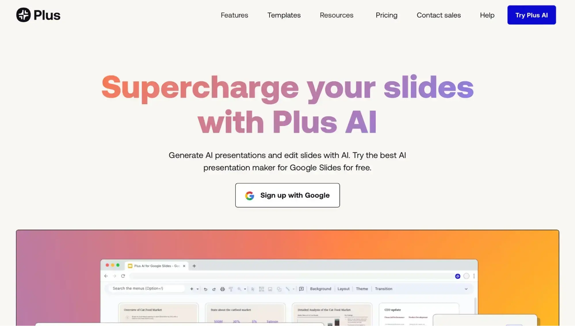 plus.ai best ai powerpoint generator