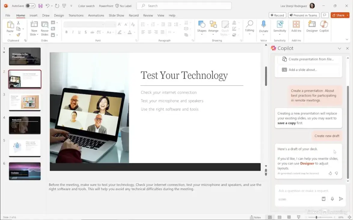 copilot ai powerpoint generator