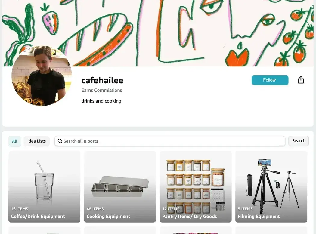 amazon influencer program storefront example, how to become an amazon affiliate