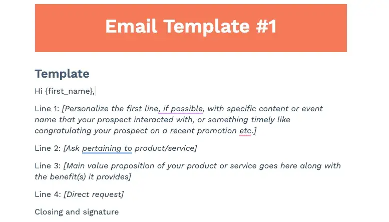 cold outreach templates