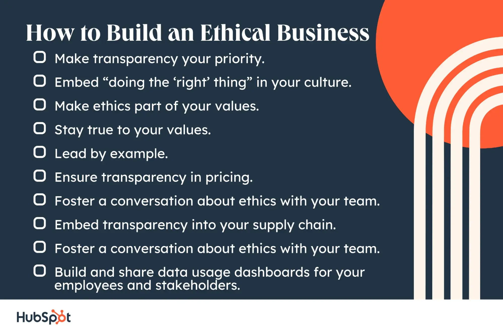 how to build an ethical business