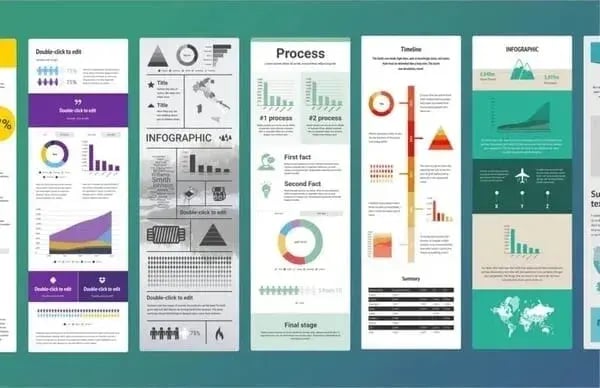 screenshot of infographic templates.