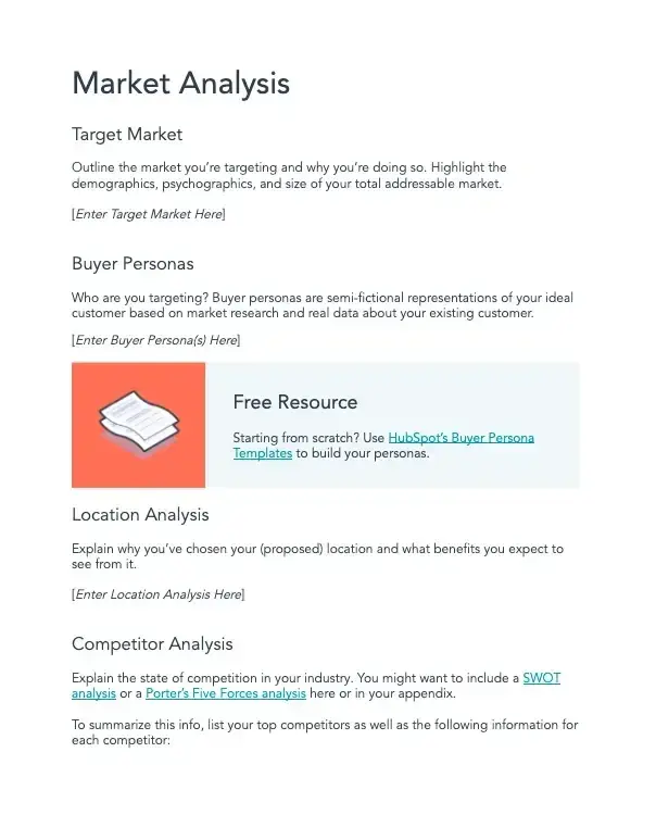 ecommerce business plan template