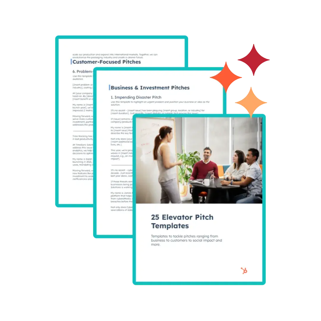 elevator pitch examples and templates from hubspot