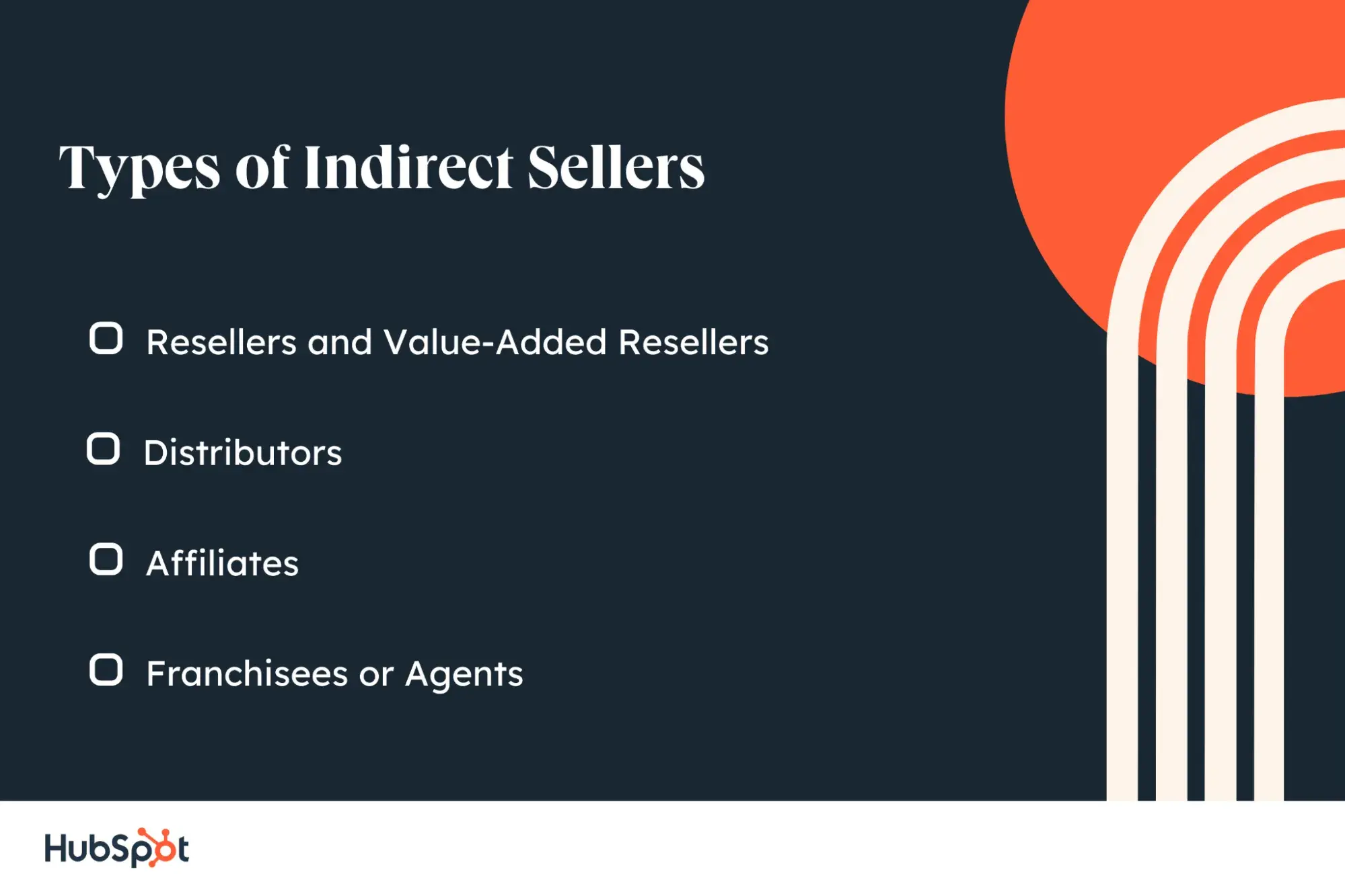 indirect sales, types of sellers