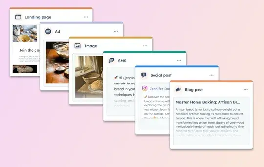 visual metaphor for content repurposing tool from hubspot