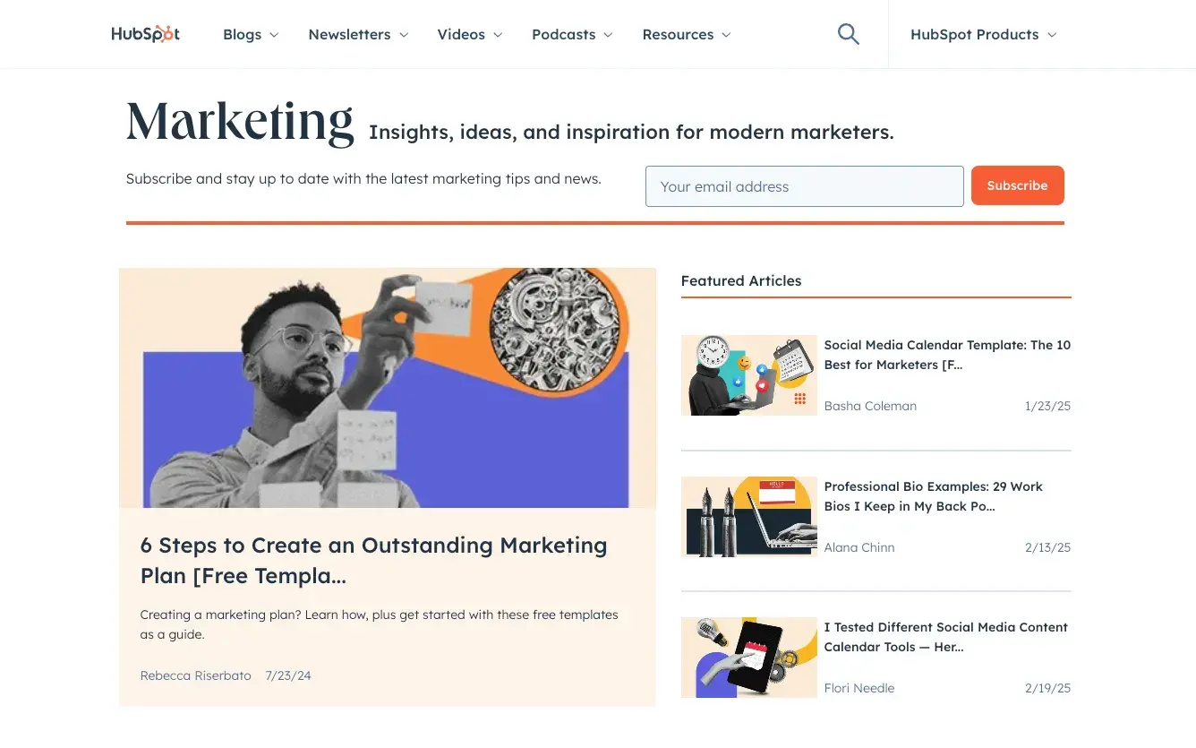 hubspot marketing blog