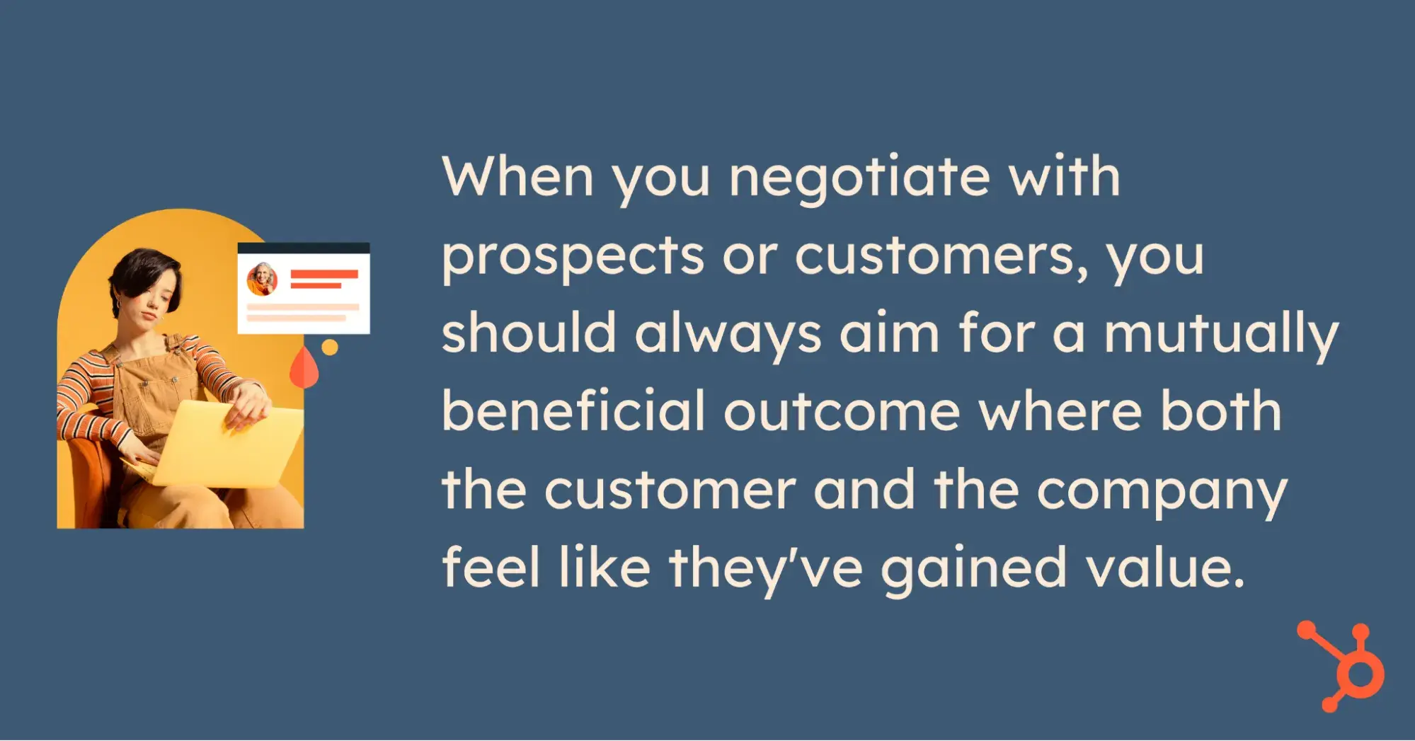 pull quote from article on aim of good sales negotiation