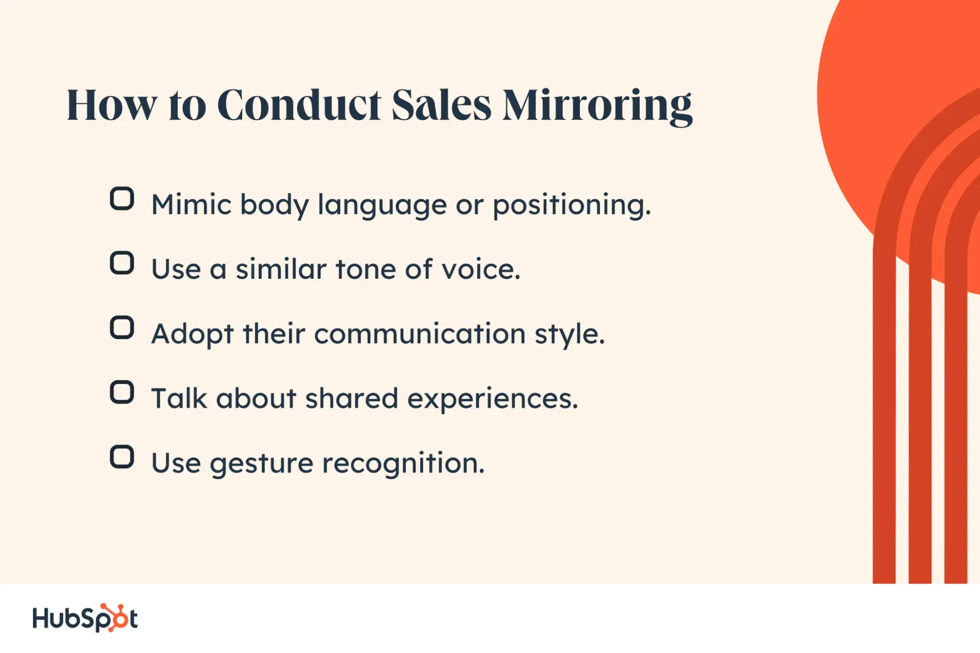 sales mirroring steps