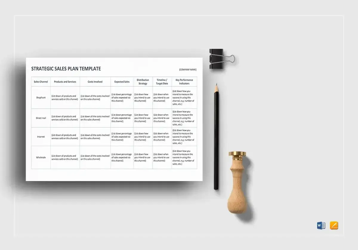  a screenshot of hubspot’s one-page sales plan template