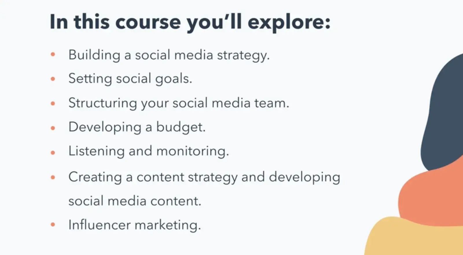 hubspot social media certification course
