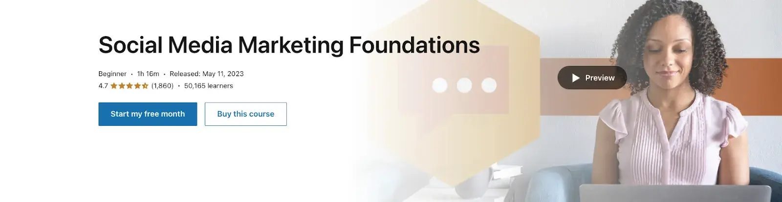 best social media marketing courses, social media marketing foundations by brian honigman