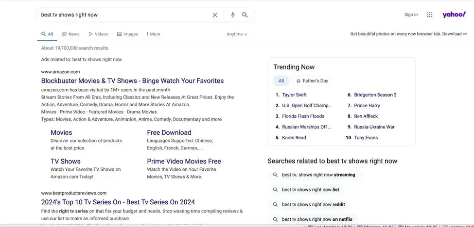 yahoo search engine