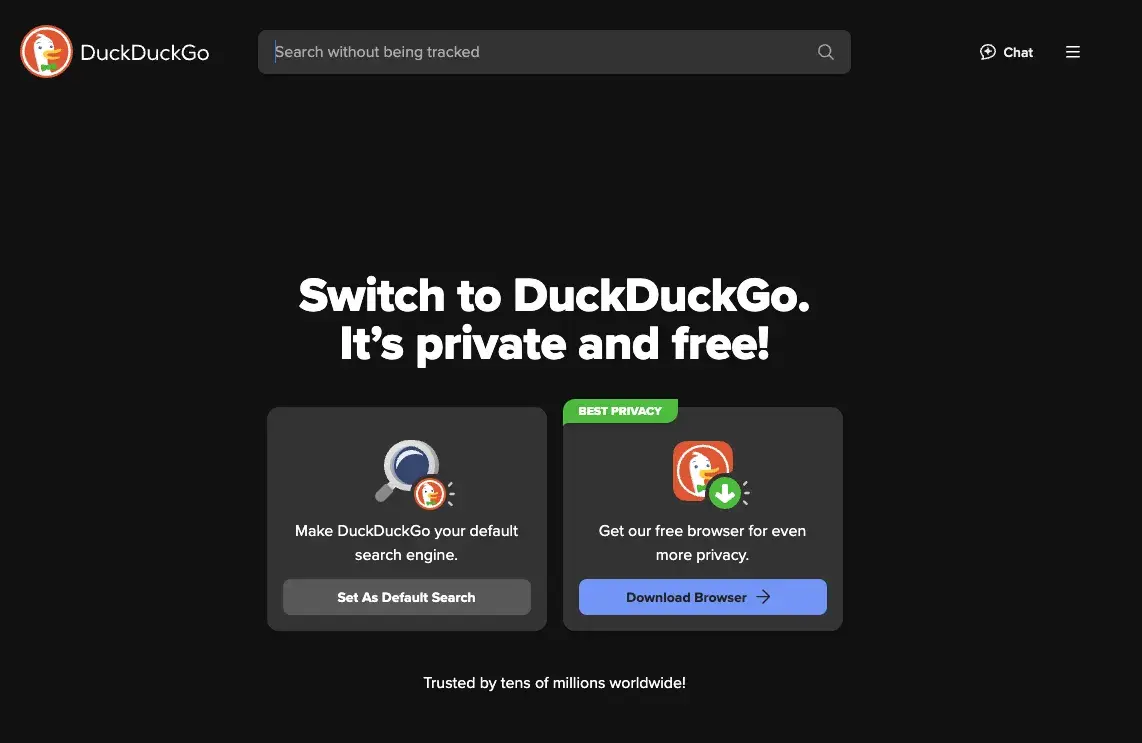 top search engines 2025, duckduckgo