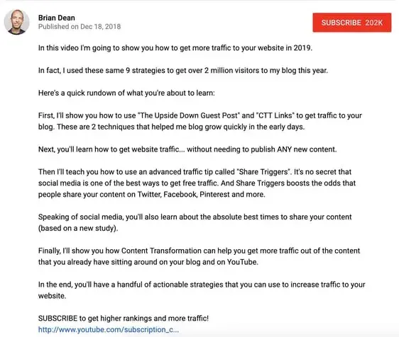 youtube description, draft
