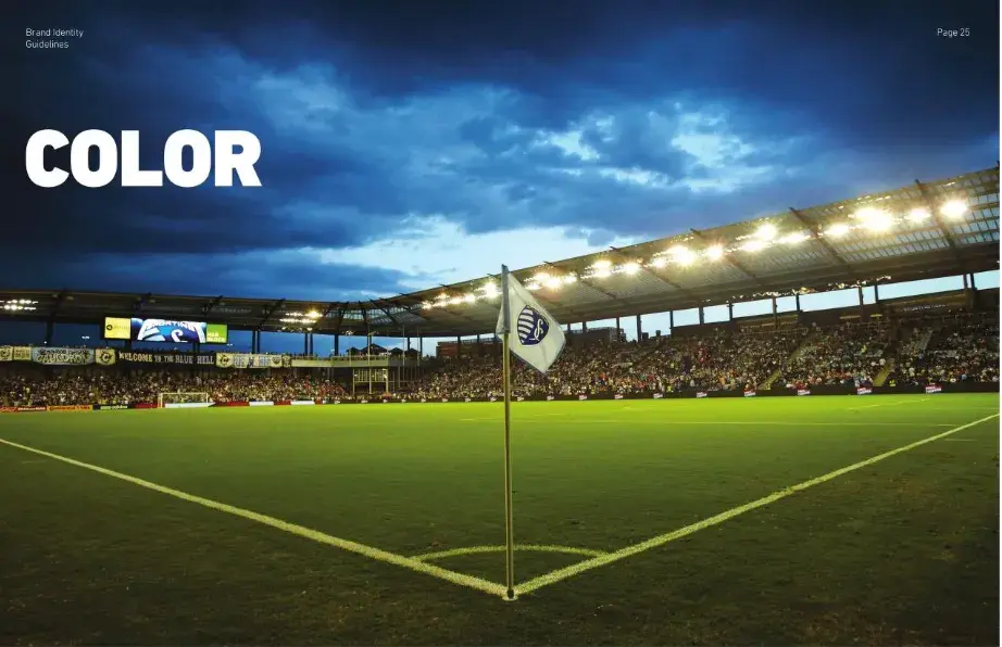 mls color style guide: photo of a soccer field