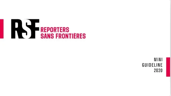 reporters san frontières brand guide examples