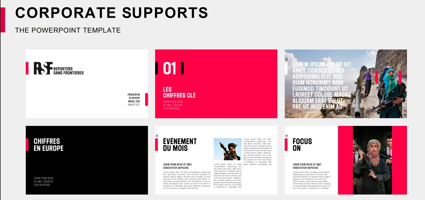 reporters san frontières brand powerpoint template
