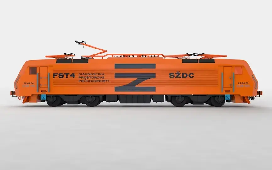 czech railway brand guide example on actual train
