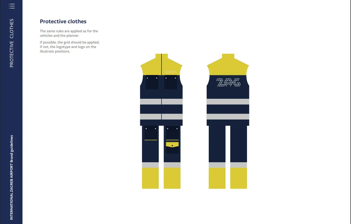 protective clothes included in zagreb’s brand style guide