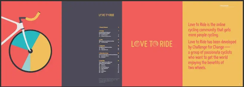 brand style guide examples: love to ride