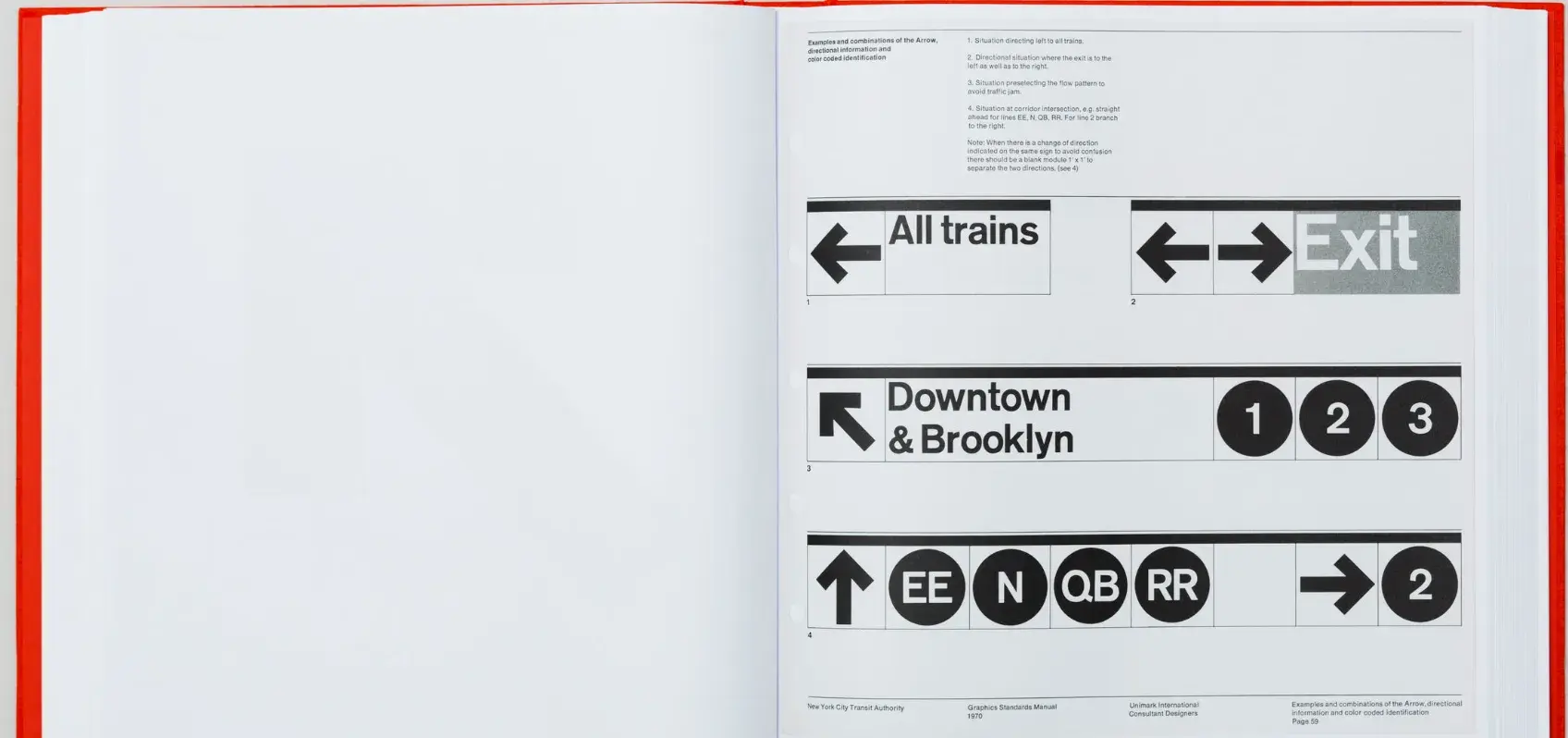 brand style guide examples: nycta arrows