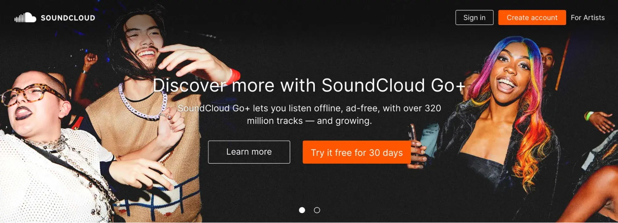 soundcloud cta example.