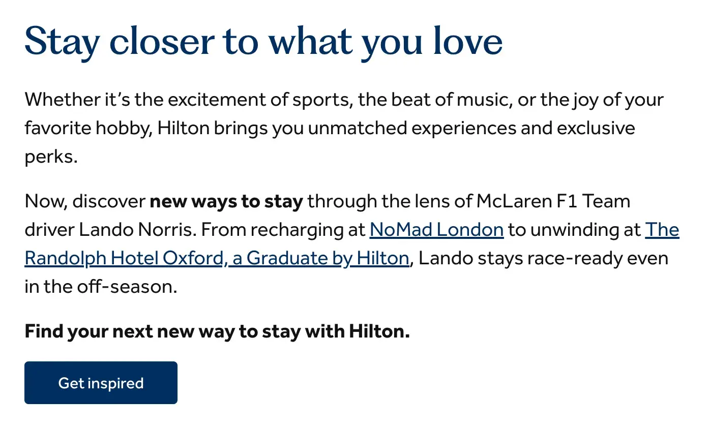 hilton cta example.