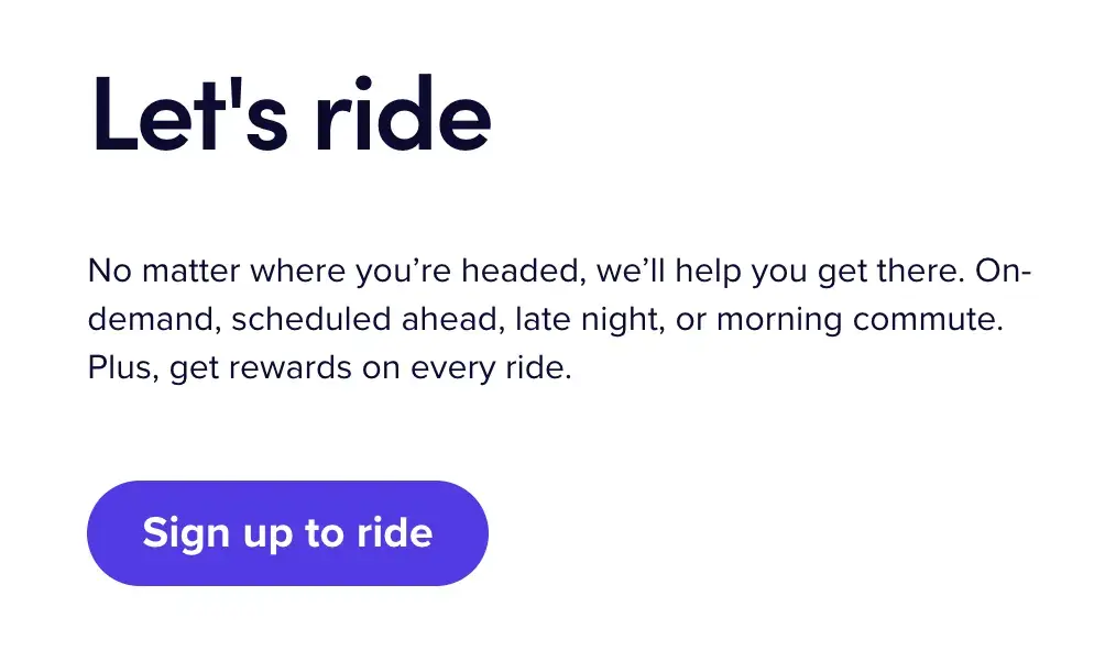 lyft cta example.
