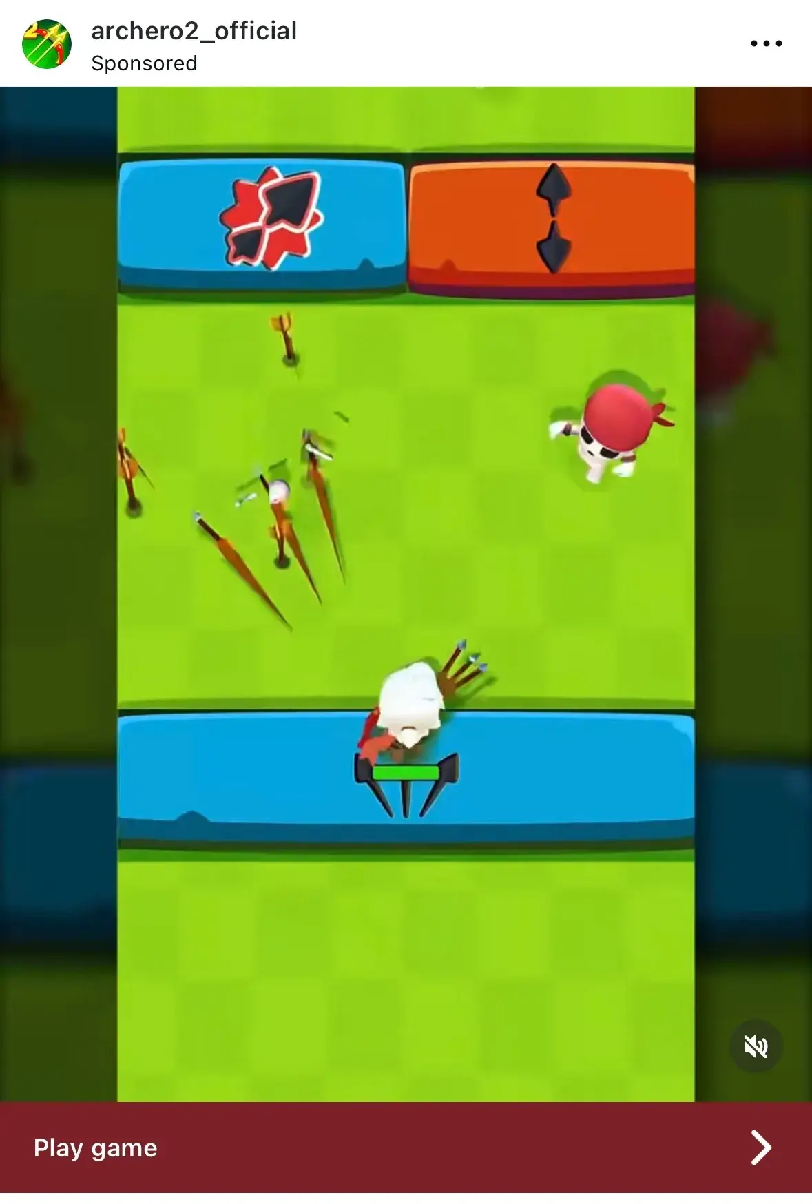 archero 2 instagram cta example.