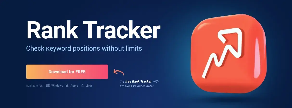 rank tracker is a free seo research tool with limitless data.