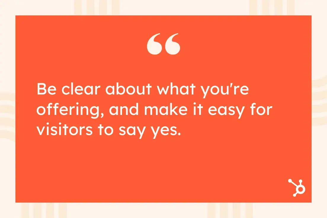 pull quote on lead generation website best practice