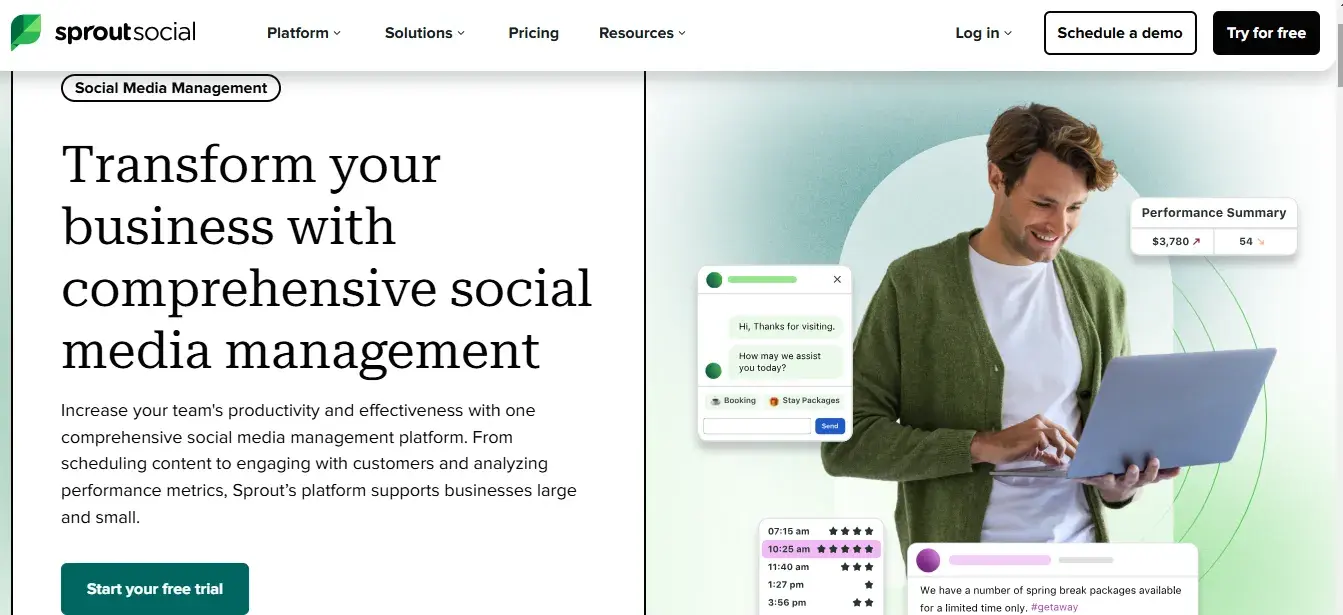 sprout social, social media marketing