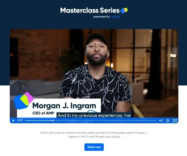 landing page examples: calendly