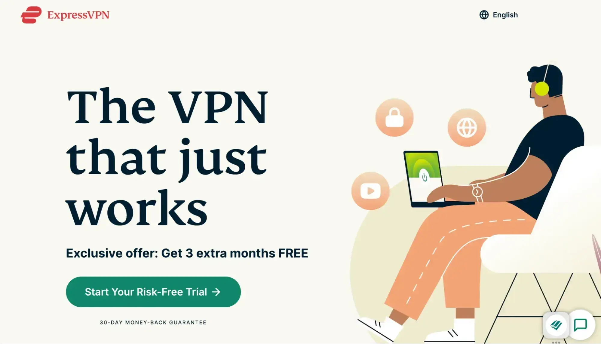 landing page examples: expressvpn