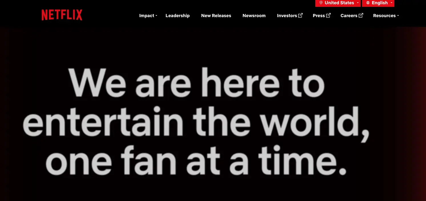 netflix mission statement that got them through the recession