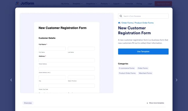 contact us template examples, jotform contact us form
