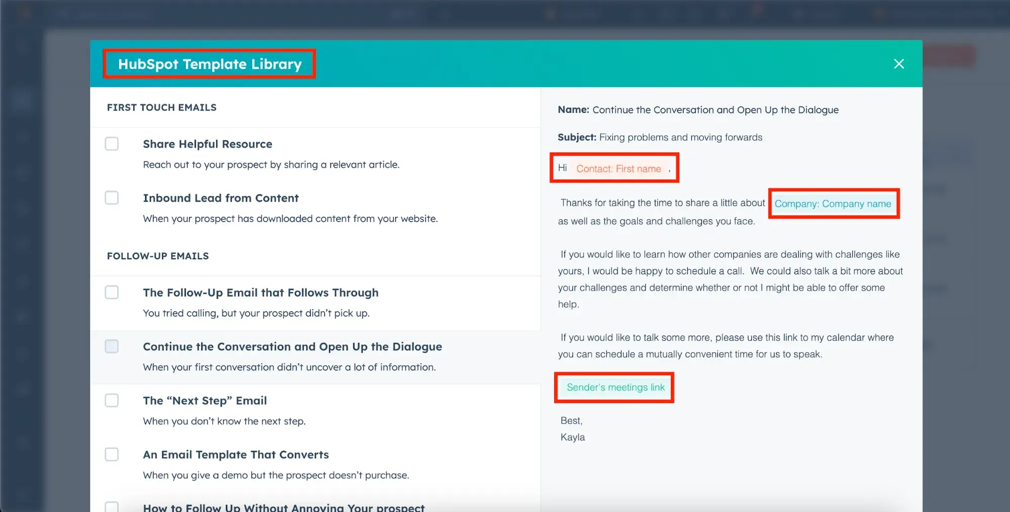 ideal email length: sales email templates in hubspot marketing hub