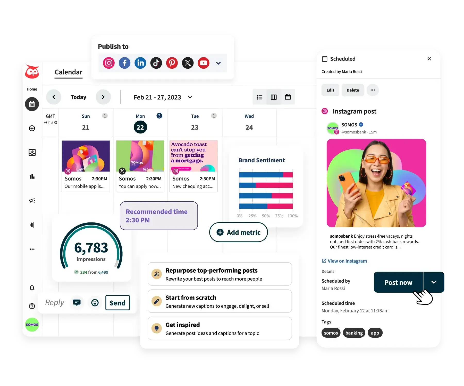 recession tips: use hootsuite for social media management